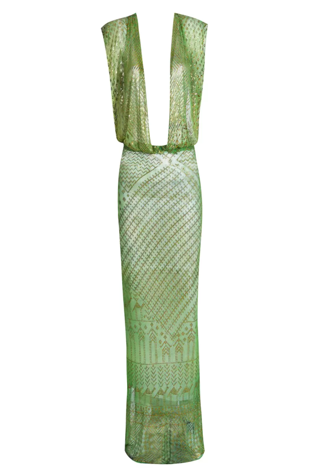 Women Annie's Archive 1920'S Egyptian Green Dress