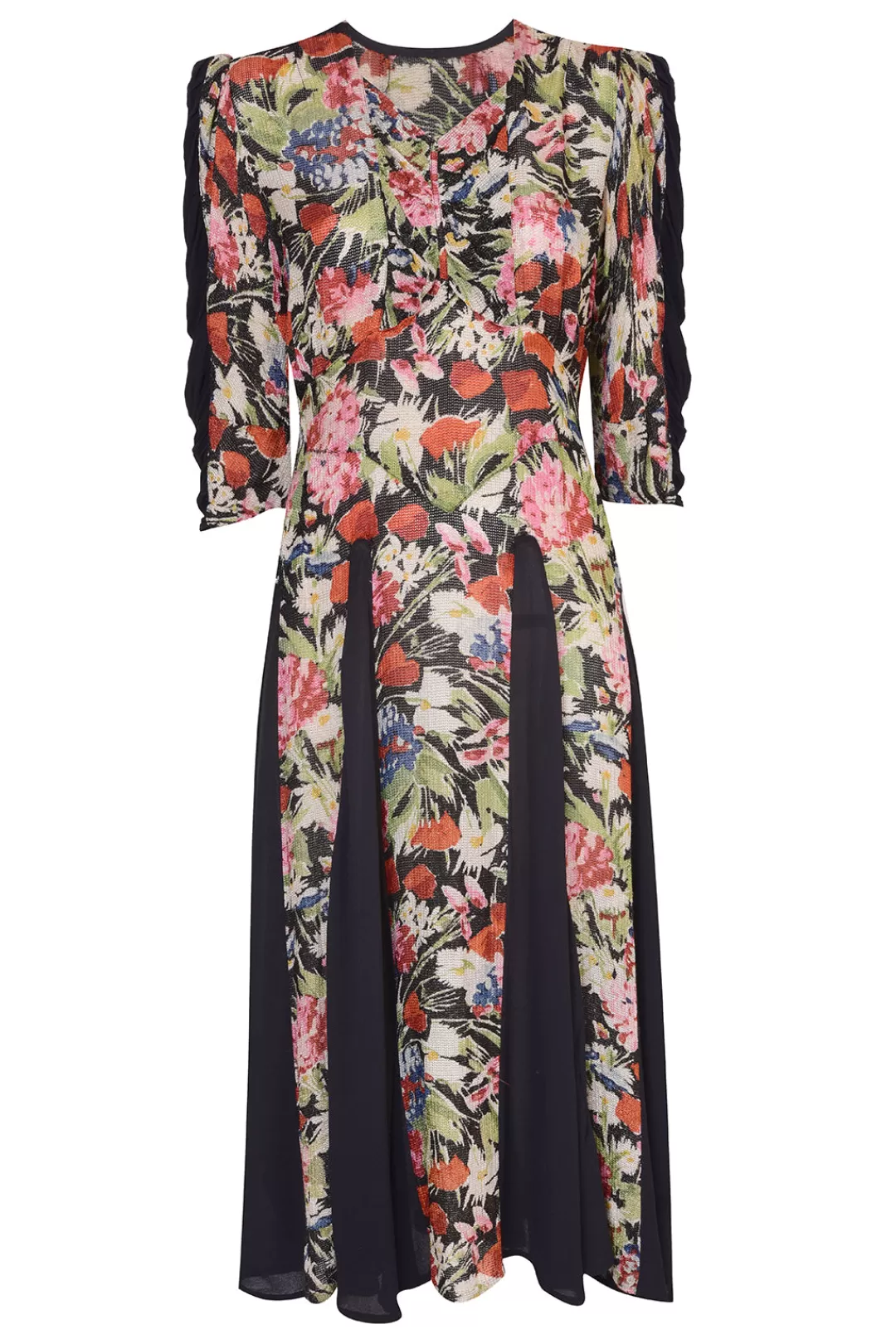 Women Annie's Archive 1940'S Floral Knit Dress