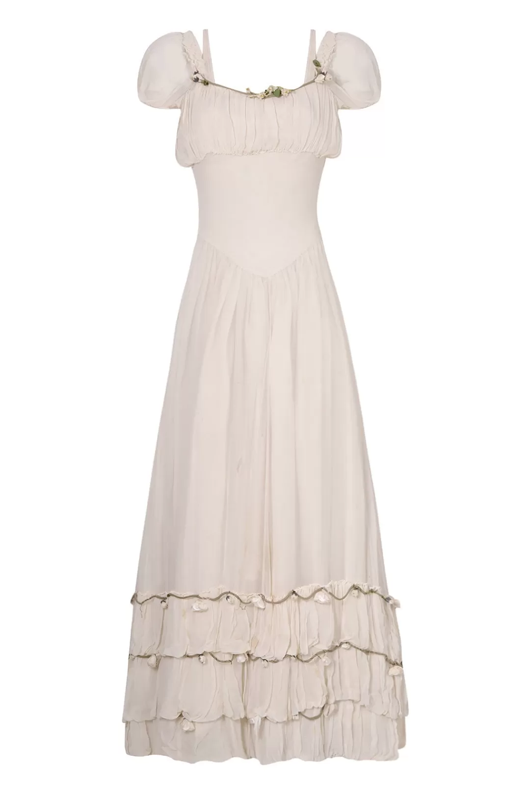 Women Annie's Archive 1940'S Wedding Gown With Rosettes