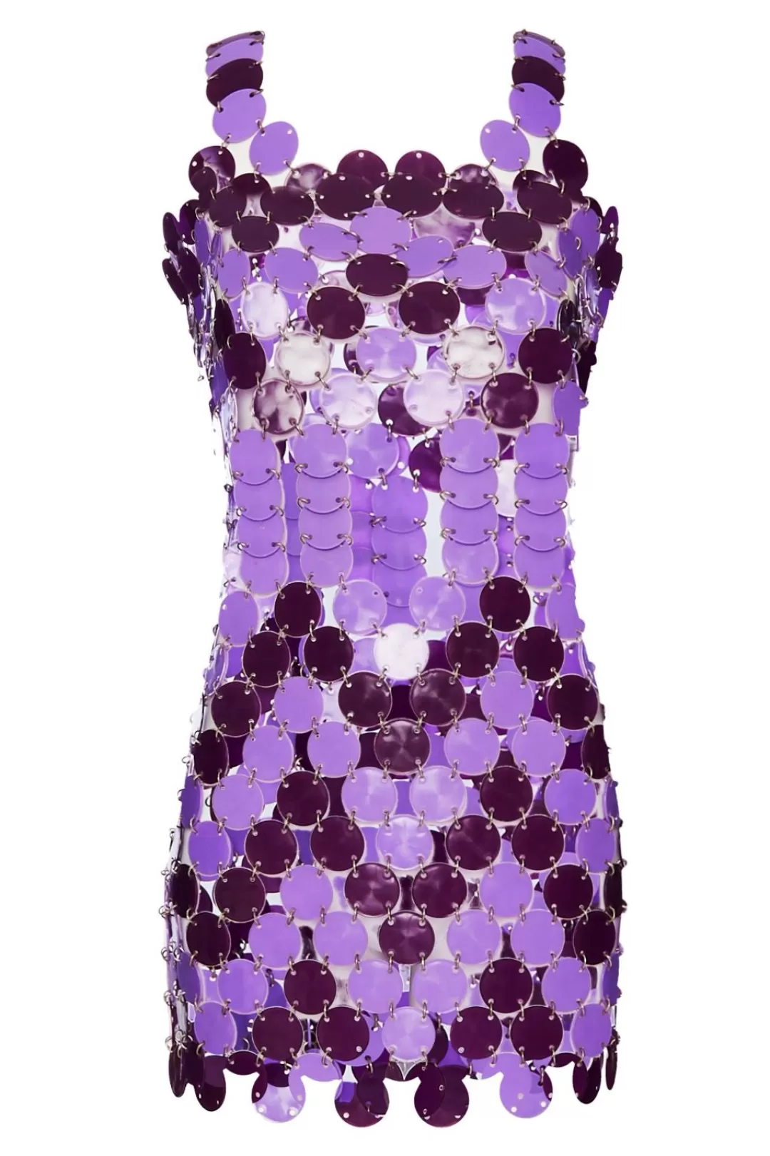 Women Annie's Archive 1969 'Barbarella!' Purple Mini Disc Dress.