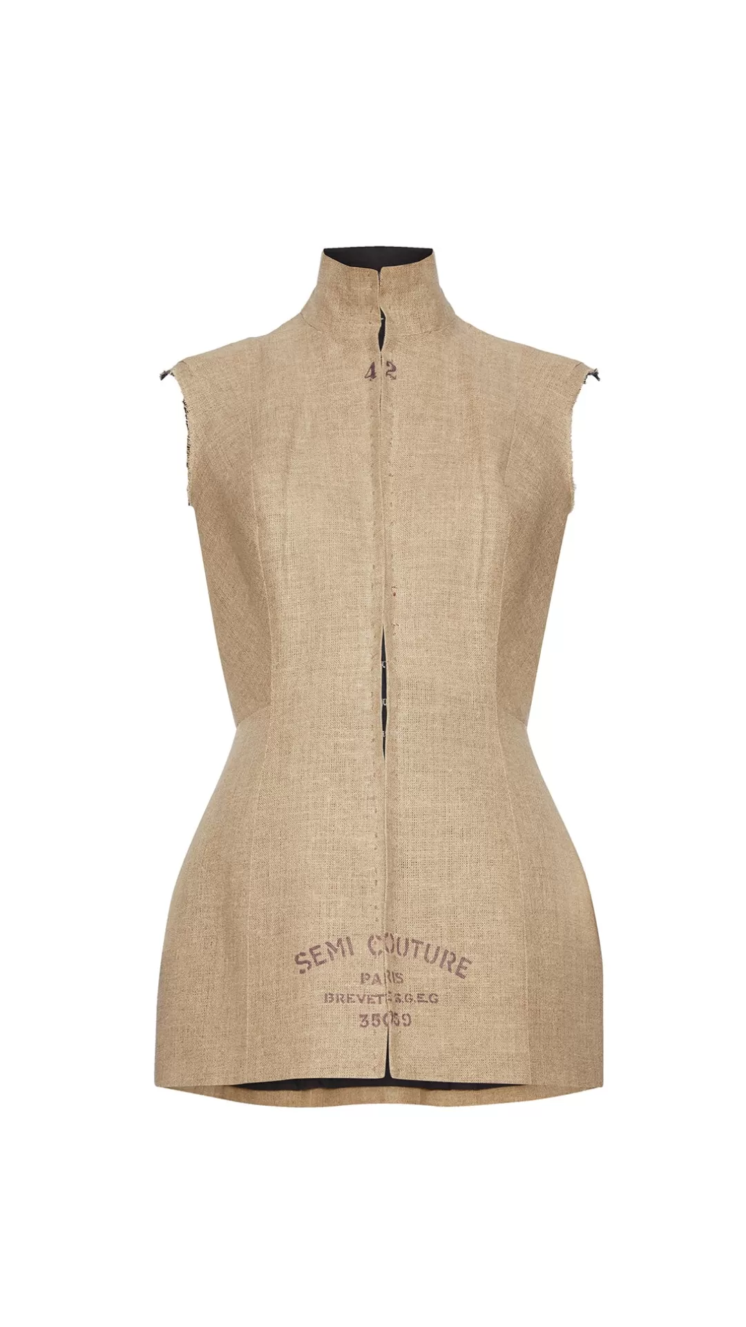 Women Annie's Archive 1997-1998 Fall Winter Martin Margiela 'Semi Couture' Linen Bodice.