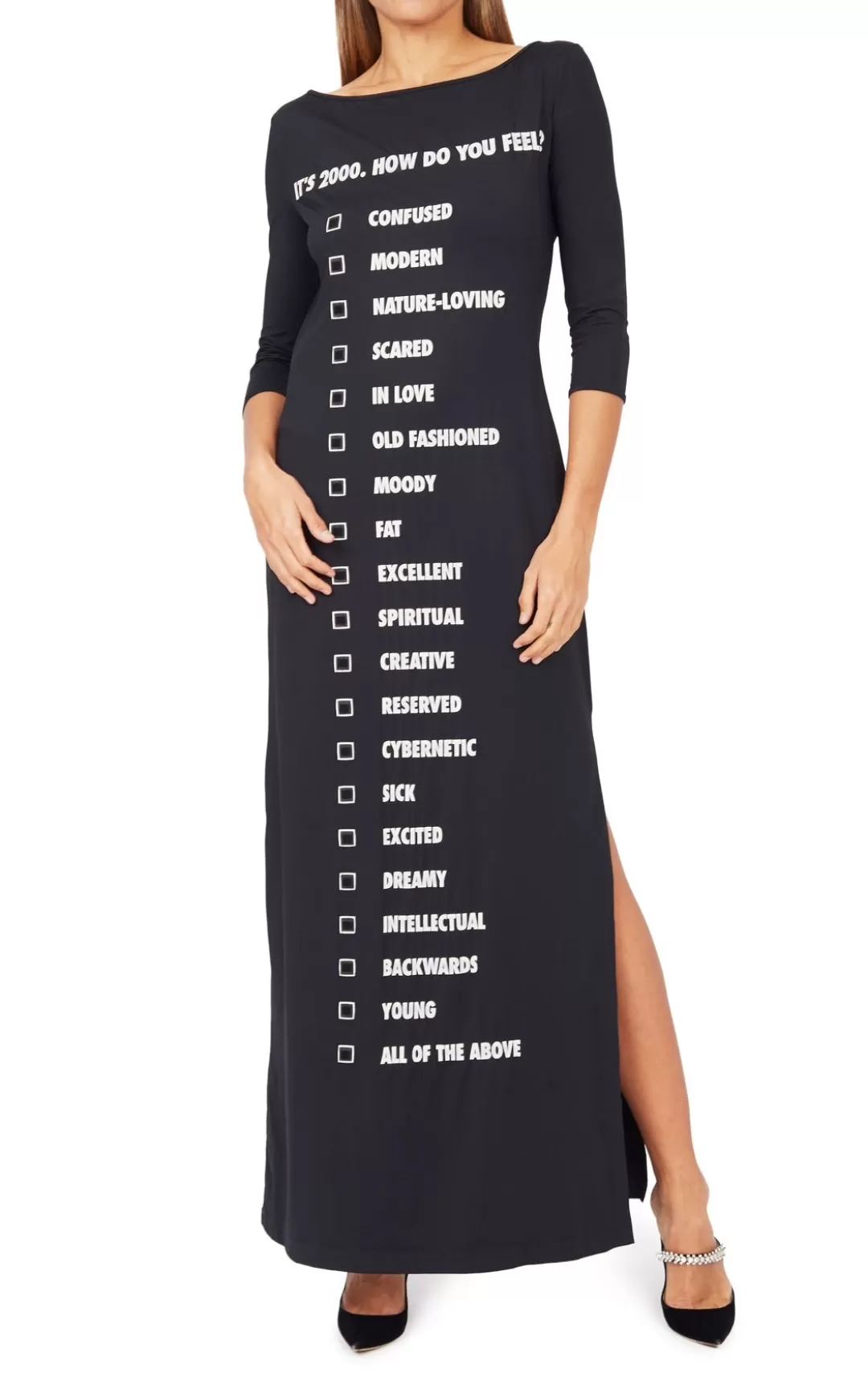 Women Annie's Archive 1999-2000 Moschino 'Millennium' Interactive Lycra Dress.