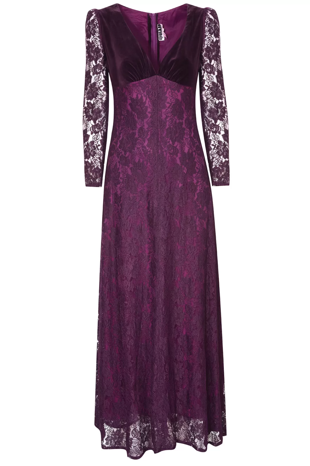 Women Annie's Archive 70'S Purple Lace Dress