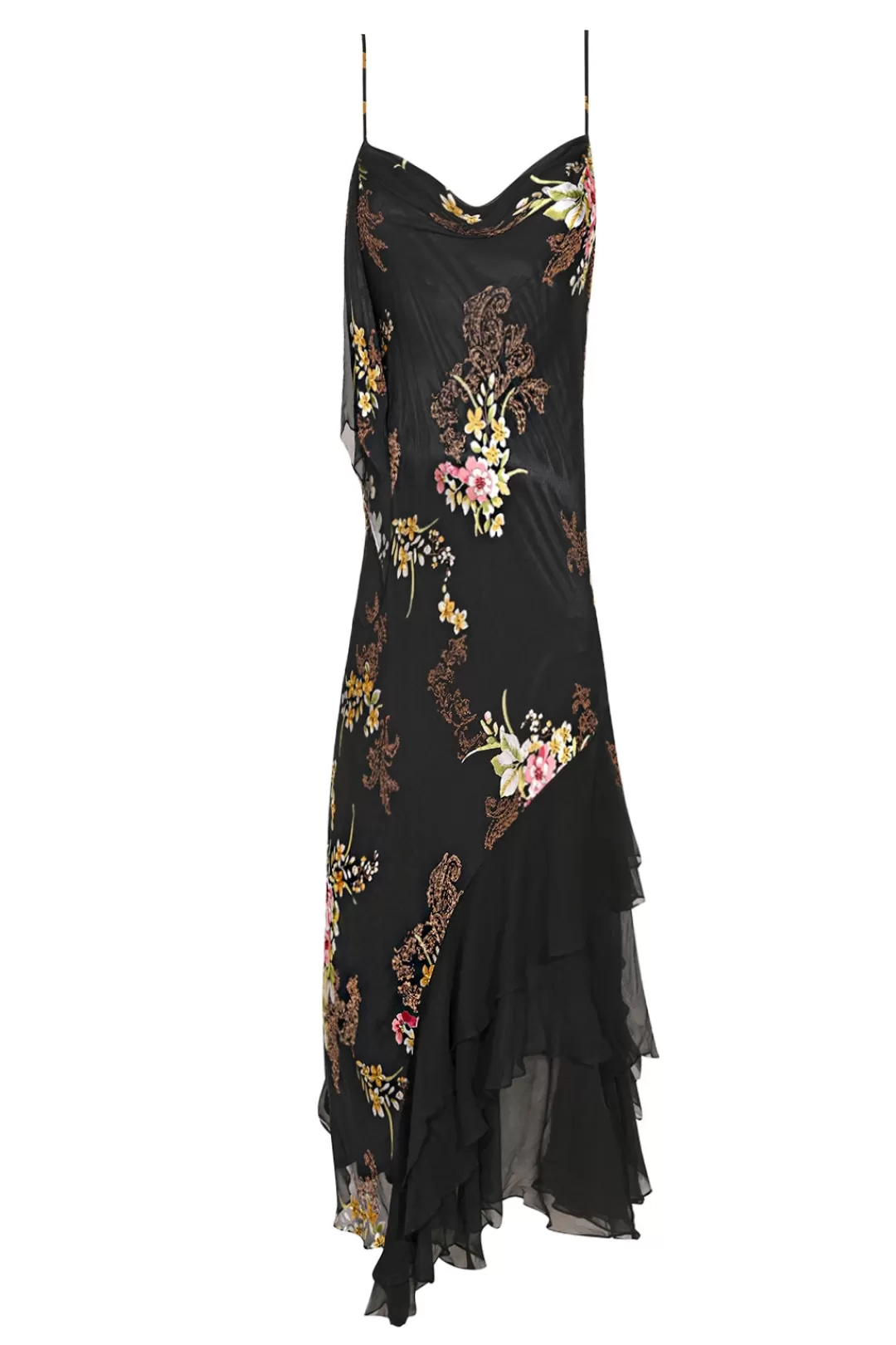 Women Annie's Archive Black Meadow Silk Dress