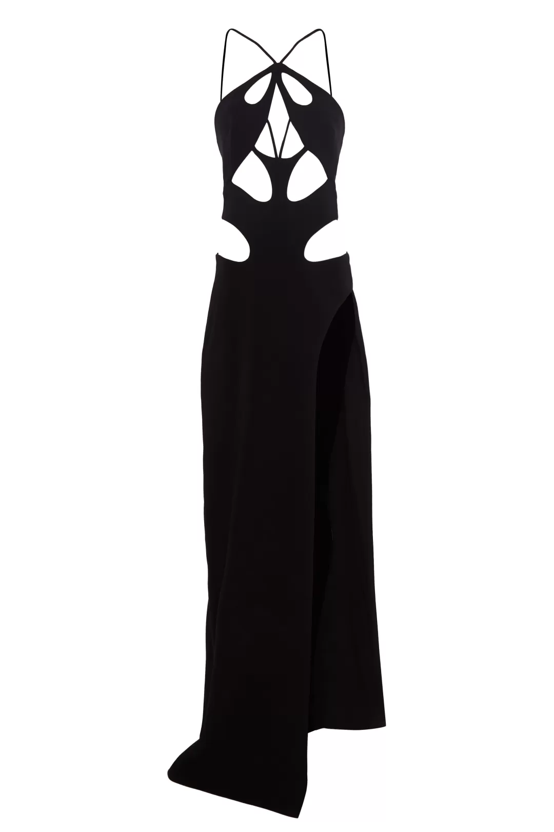 Women Monot Cut-Out Halterback Dress