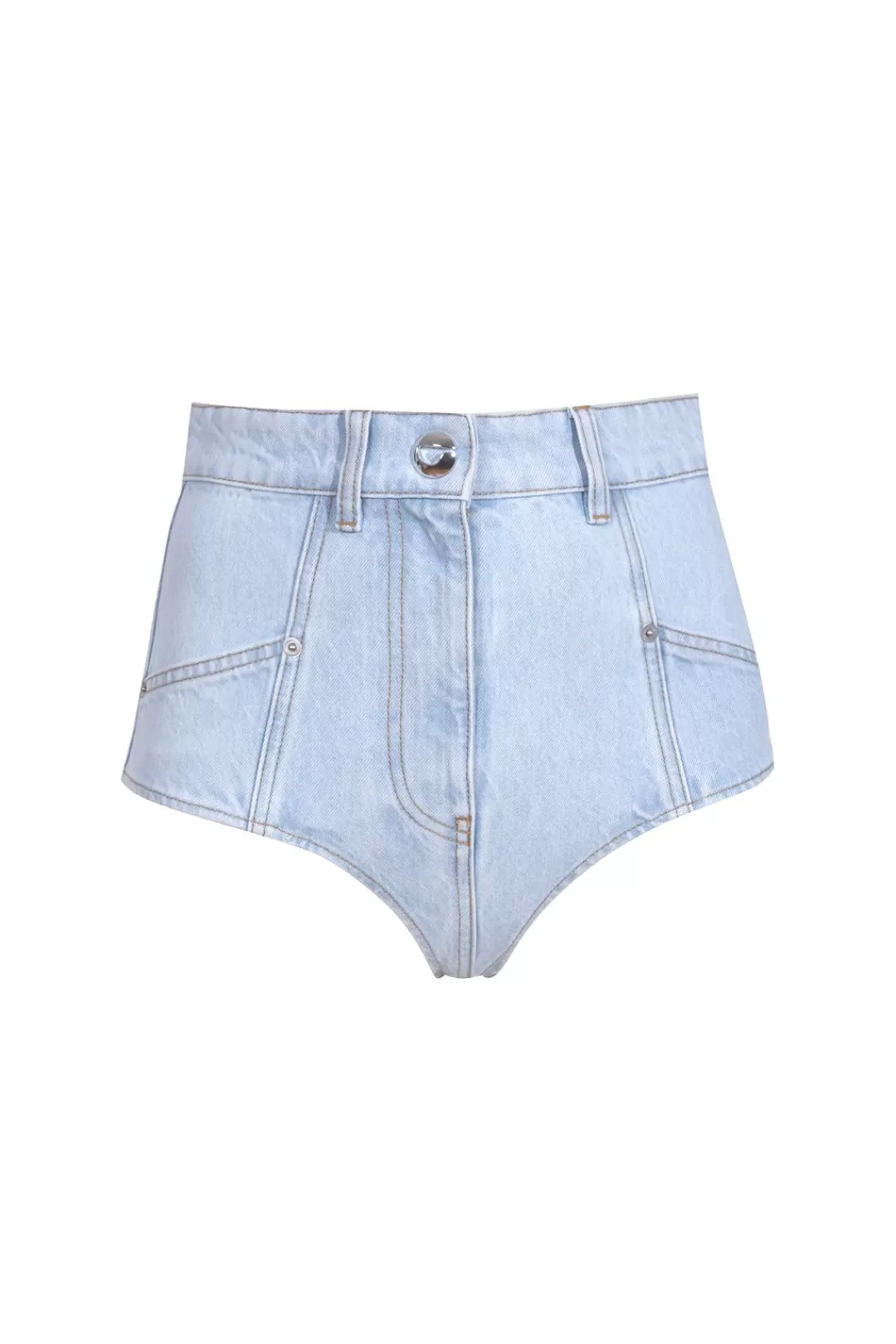 Women Coperni Denim High-Waisted Briefs