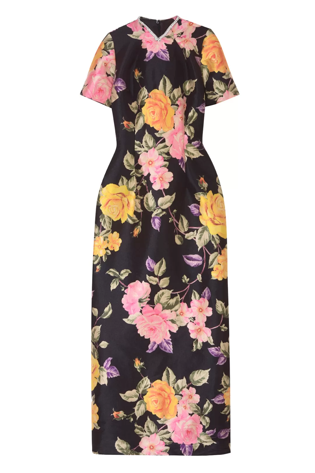 Women Richard Quinn Floral High Neck Gown