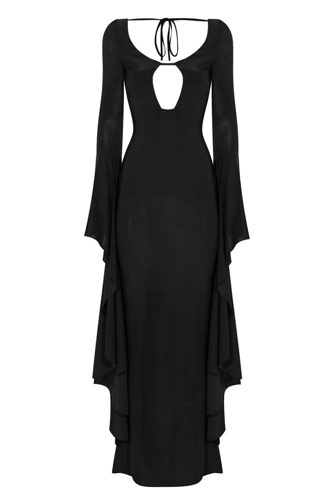 Women Giuseppe Di Morabito Front Tie Maxi Dress- Black