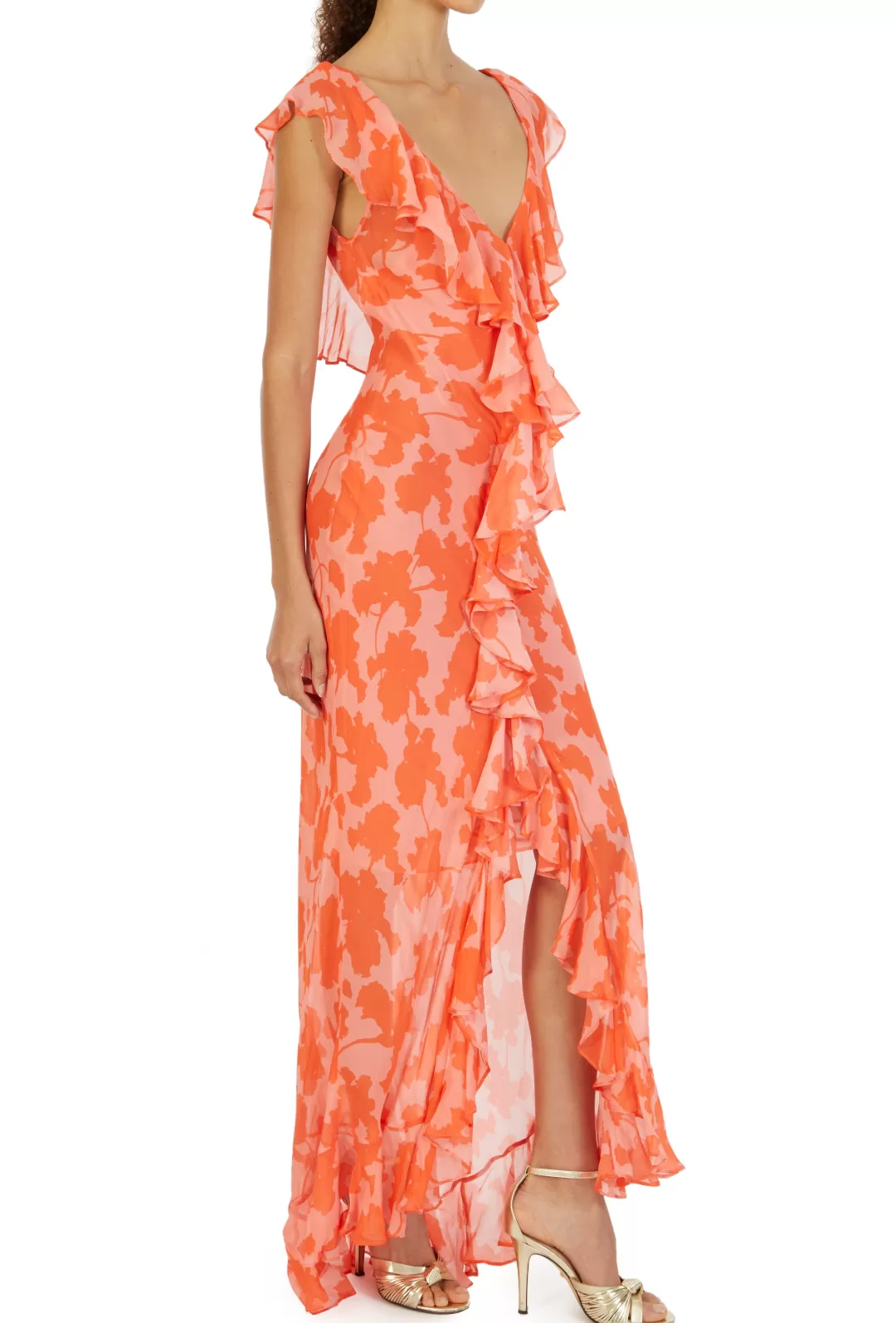 Women De La Vali Jolene Iris Pink Maxi