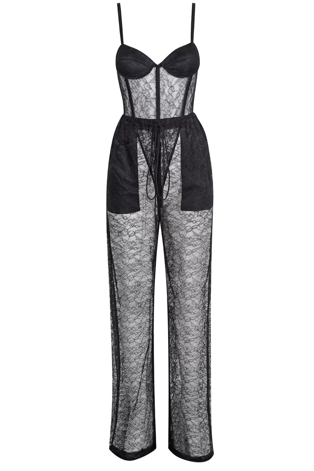 Women Laquan Smith Lace Lounge Pants