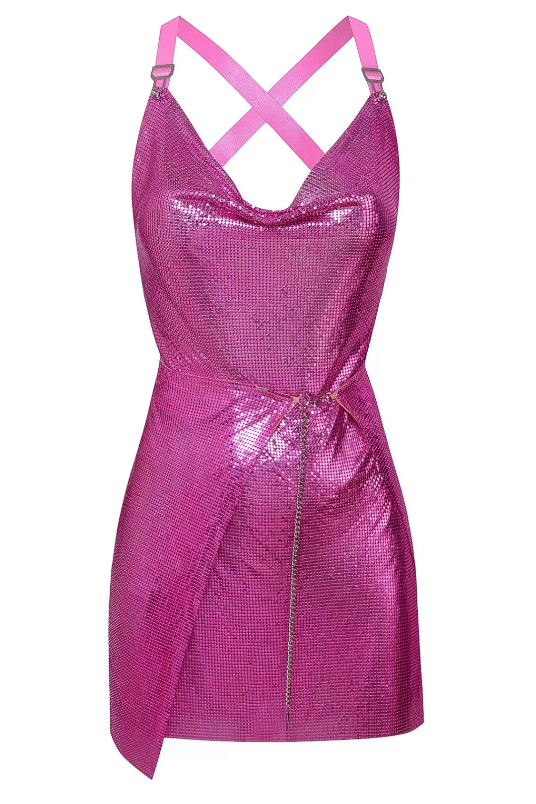 Women Poster Girl Magenta Adrienne Dress