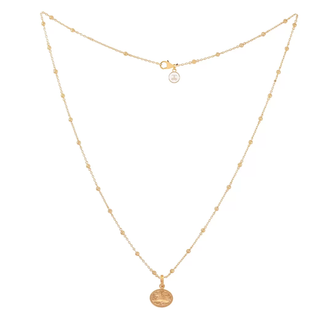 Women Annie's x Jade Jagger Podenco Dog Charm Necklace, Gold Vermeil