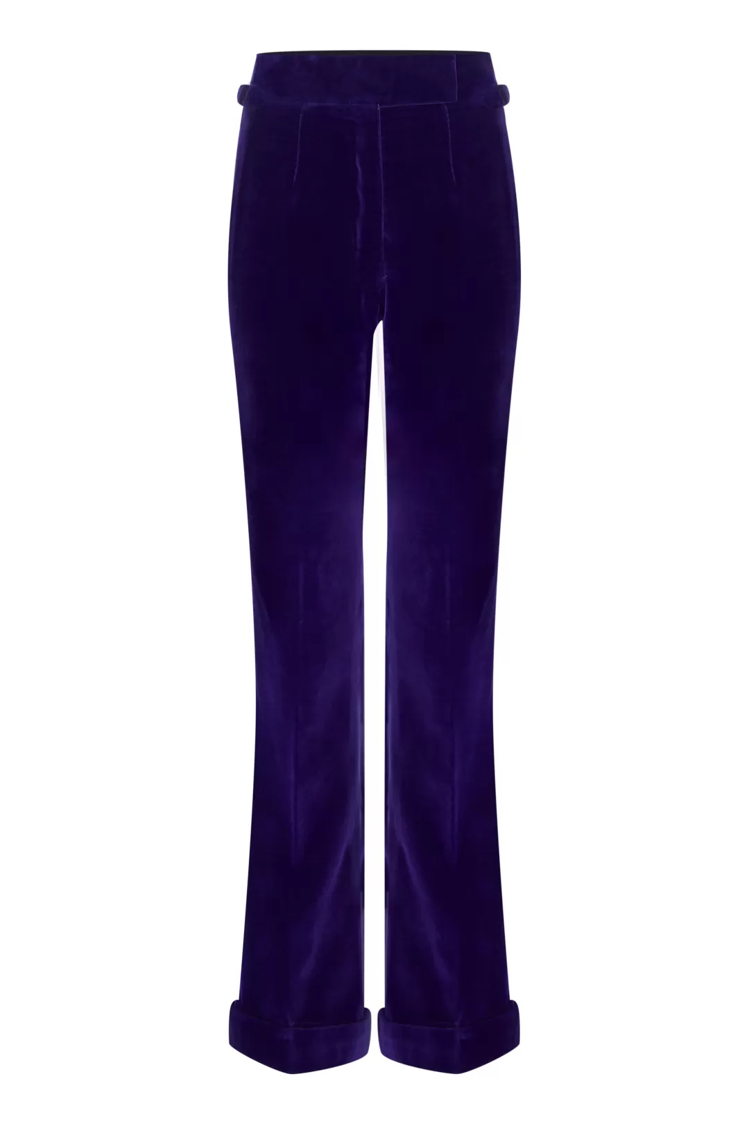 Women Mark Powell Purple Velvet Trousers