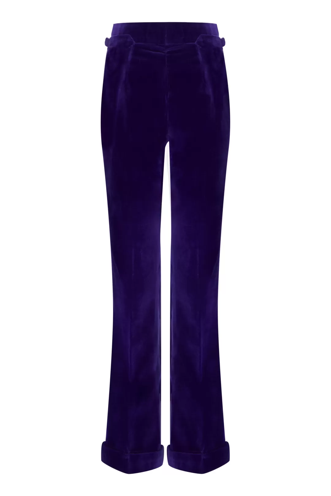 Women Mark Powell Purple Velvet Trousers