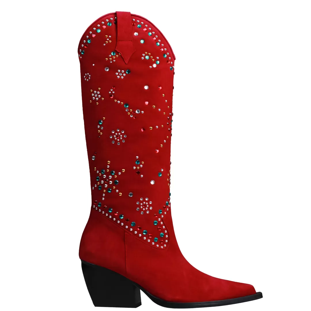 Women Annie's Ibiza x Terry de Havilland Red Suede Ziggy Boots