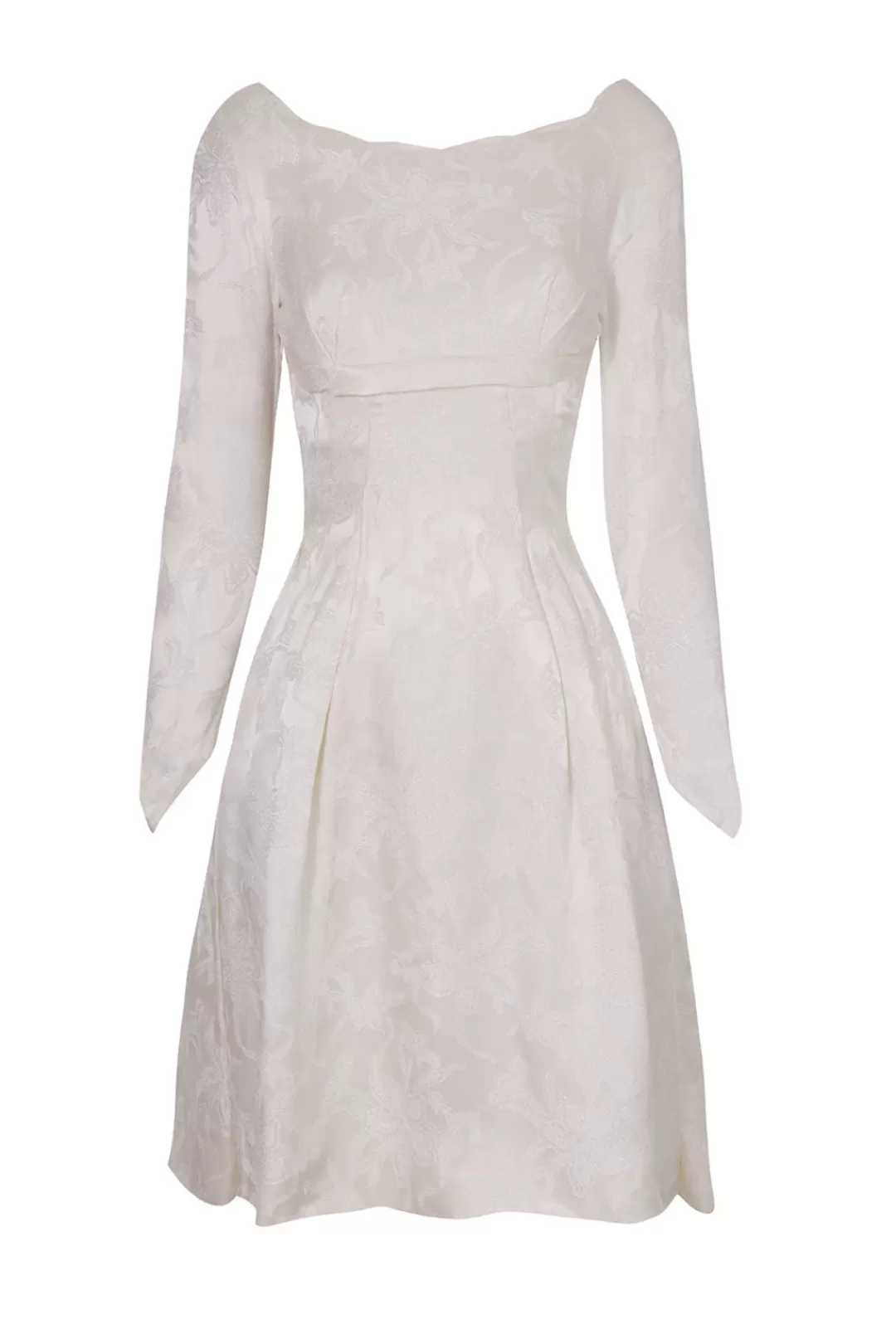 Women Annie's Archive Silk White Brocade Dress