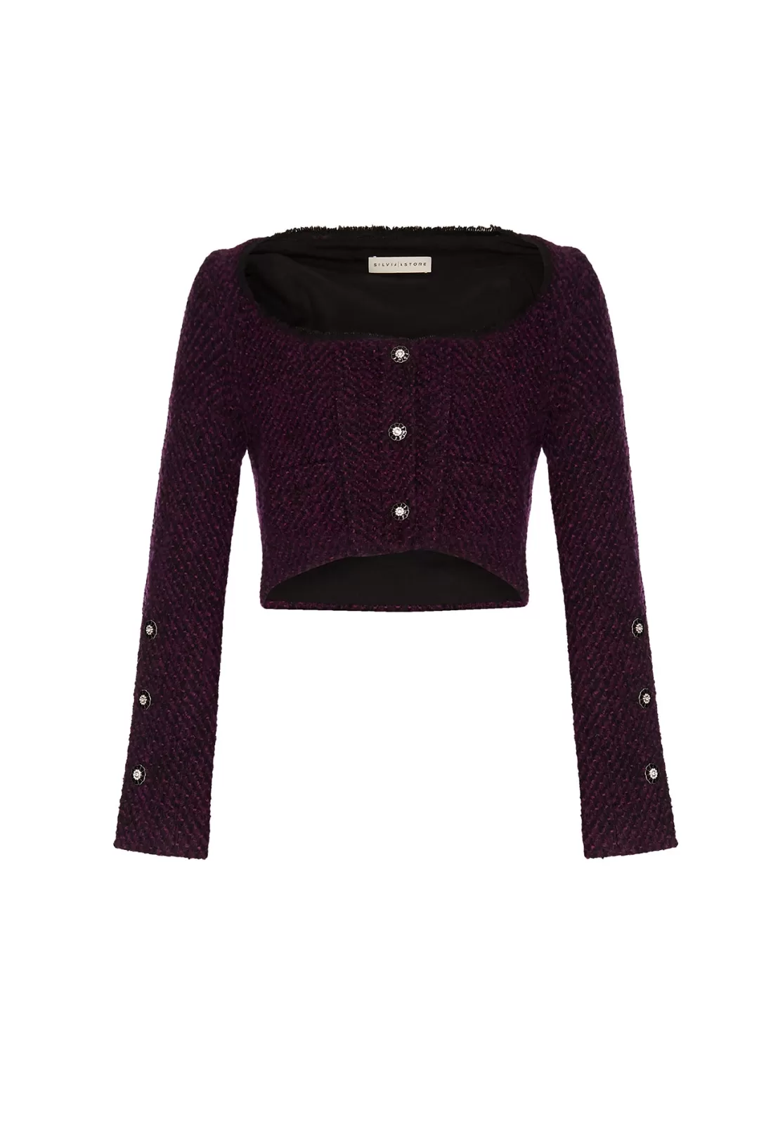 Women Silvia Astore Sophie Mini Jacket- Plum