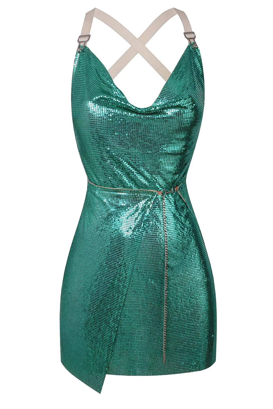 Women Poster Girl Teal Adrienne Dress