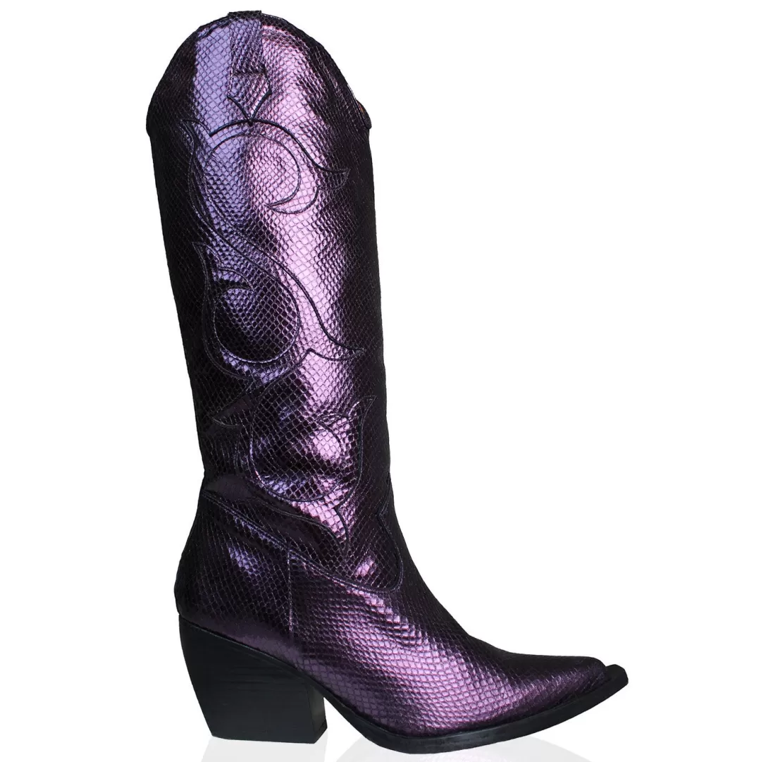 Women Annie's Ibiza x Terry de Havilland The Purple Cowboy Boot