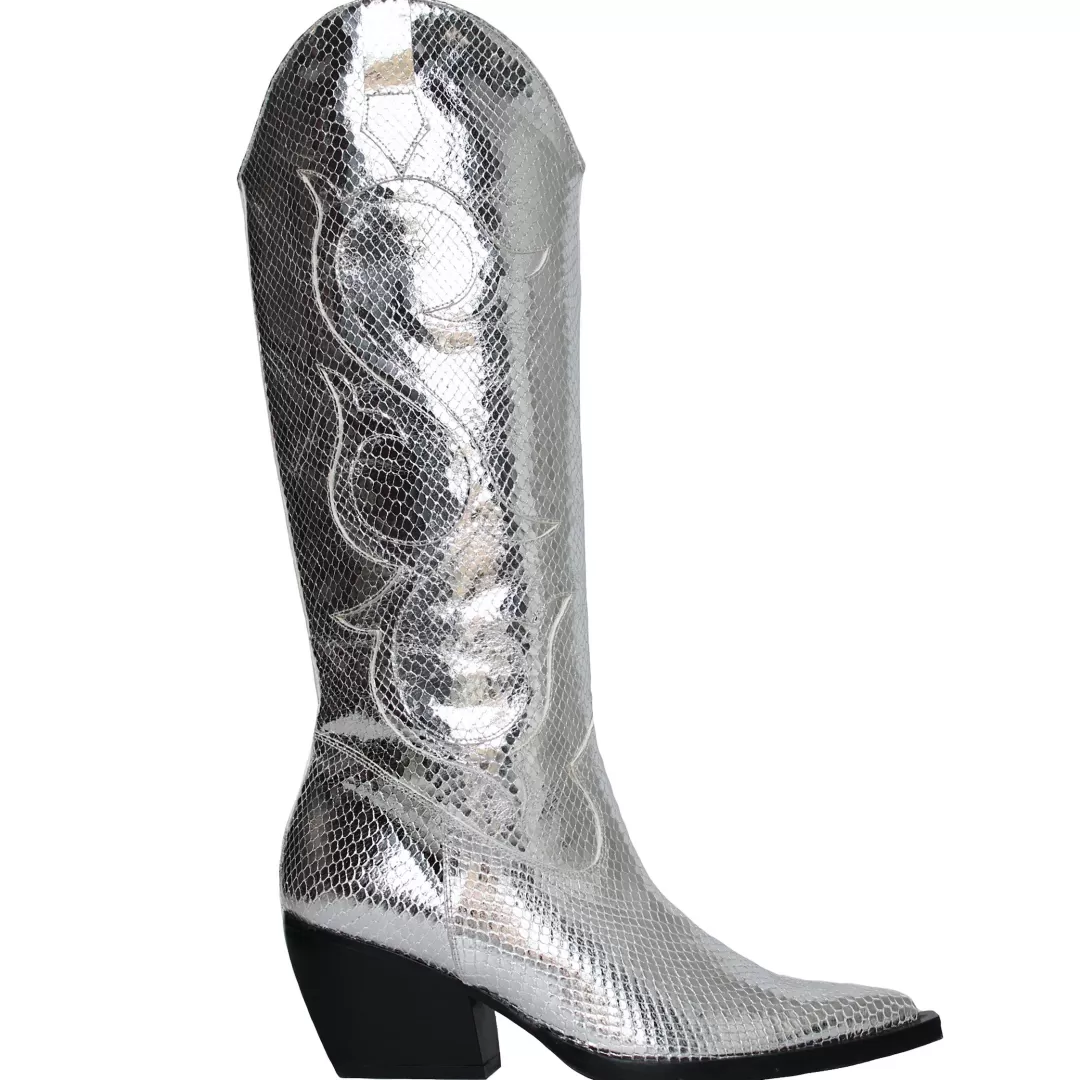 Women Annie's Ibiza x Terry de Havilland The Silver Cowboy Boot