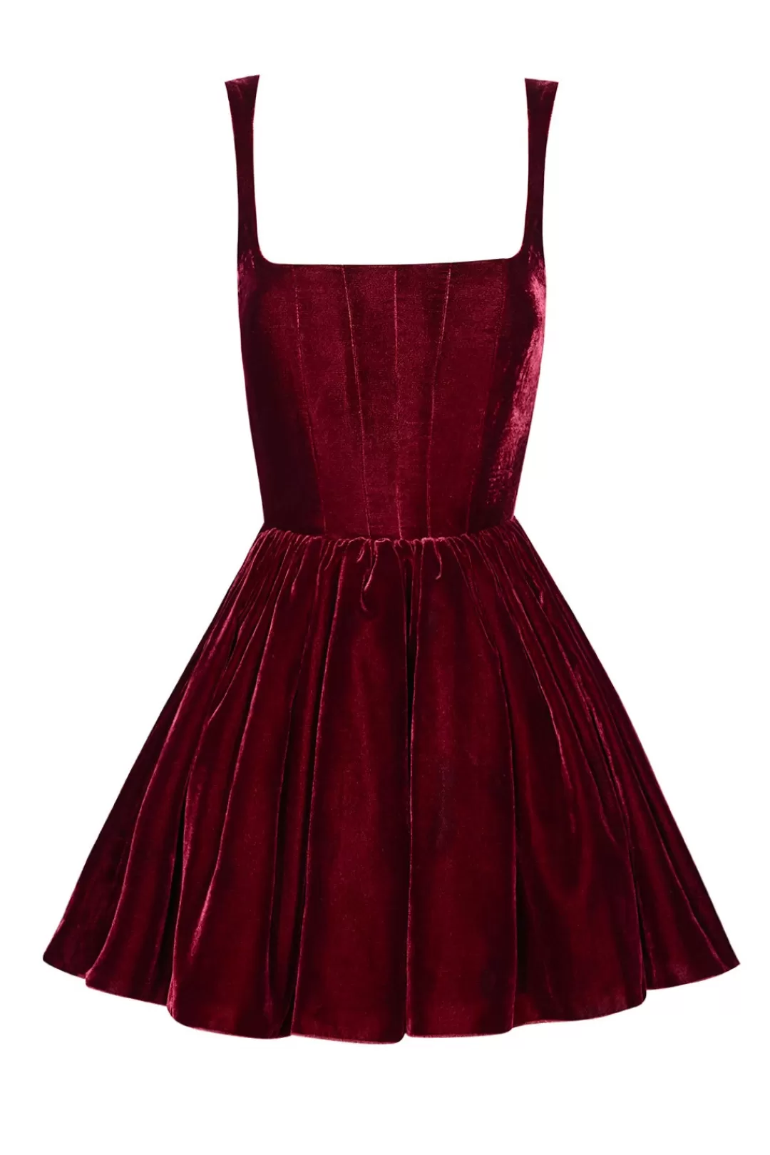 Women Silvia Astore Velvet Annie Dress- Burgundy