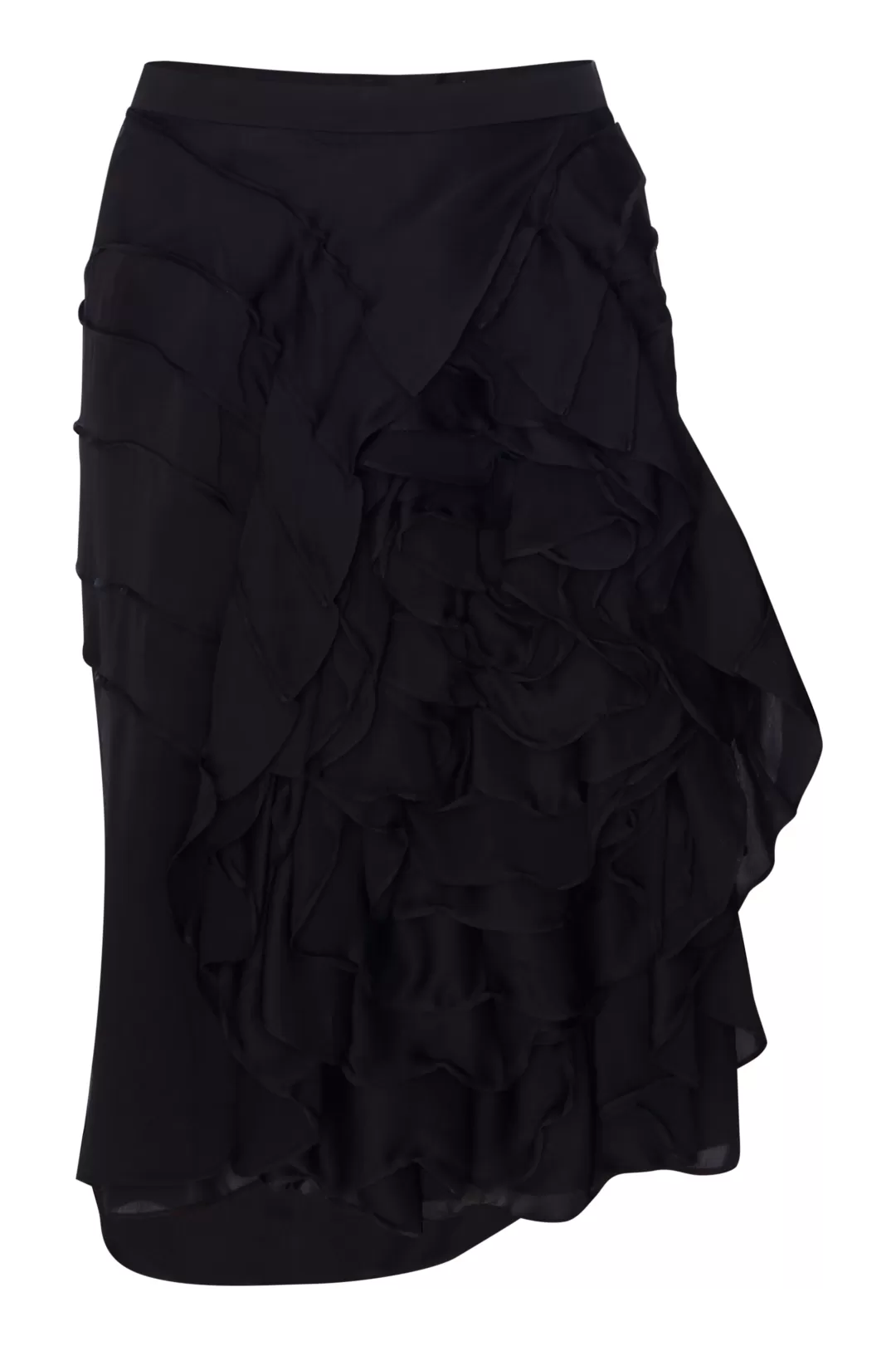 Women Annie's Archive Yves Saint Laurent Black Ruched Skirt