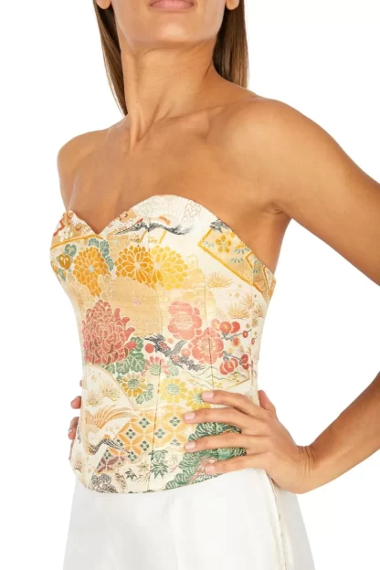 Women ObiForCorset Golden Heron And Magic Hour Maru Corset