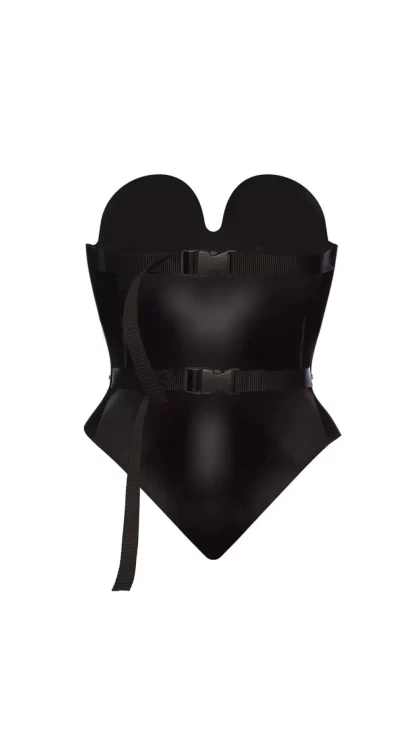 Women Jack Irving Latex Black Corset Body. Rental: £80/Day