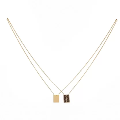 Women Annie's x Jade Jagger Tanit & Cactus Flower Double Enamel Tag Necklace, Gold Vermeil